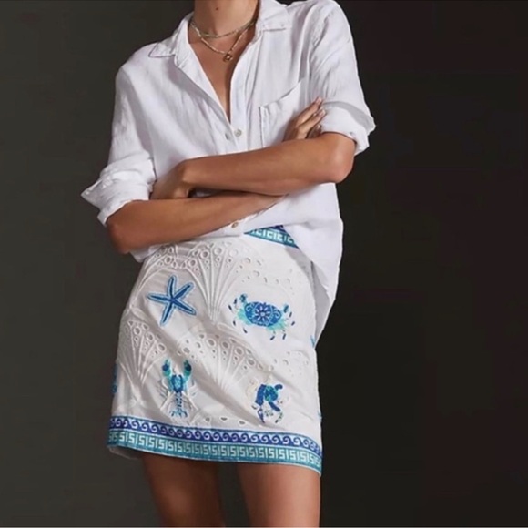 Maeve Dresses & Skirts - 💙 Anthropologie Maeve Slim Mini Skirt 💙